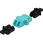 Excel LC Duplex Adaptor Multimode (Aqua)