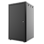 18U, Mirsan GTN Series Cabinet, Width 600mm, Depth 600mm, Ready Assembled, Black