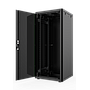 26U, Mirsan GTN Series Cabinet, Width 600mm, Depth 600mm, Ready Assembled, Black