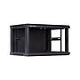 6U Wall Mount Cabinet, 600mm Width by 450mm Depth, Black [Flat Packed]