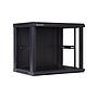 9U Wall Mount Cabinet, 600mm Width by 450mm Depth, Black [Flat Packed]