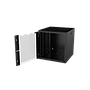 Mirsan 12U COM-BOX WTC Series Wall Mount Cabinet, 600mm Width by 600mm Depth, Black [Flat Packed]