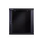 12U Wall Mount Cabinet, 600mm Width by 450mm Depth, Black [Flat Packed]
