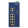 Industrial 8-Port 10/100/1000T 802.3at PoE + 2-Port 100/1000X SFP Ethernet Switch