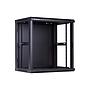 12U Wall Mount Cabinet, 600mm Width by 450mm Depth, Black [Flat Packed]