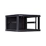 Linkbasic 6U Wall Mount Cabinet, 600mm Width by 600mm Depth, Black [Flat Packed]
