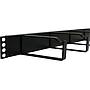 Excel Cable Management Bar 1U 4 Vertical Metal Hoops 100 mm Black