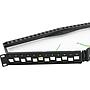Excel Unloaded 24 Port Keystone V Patch Panel Frame 1U Black