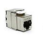 Excel Cat6 FTP Screened Low Profile Keystone Jack Toolless Silver
