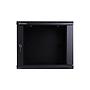 Linkbasic 9U Wall Mount Cabinet, 600mm Width by 600mm Depth, Black [Flat Packed]