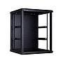 Linkbasic 15U Wall Mount Cabinet, 600mm Width by 600mm Depth, Black [Flat Packed]
