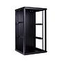 Linkbasic 22U Wall Mount Cabinet, 600mm Width by 600mm Depth, Black [Flat Packed]