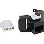 Excel Cat5e UTP Unscreened Low Profile Keystone Jack Toolless Black