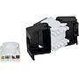 Excel Cat5e UTP Unscreened Low Profile Keystone Jack Toolless Black