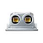 IP67-rated Industrial 1-Port 802.3bt PoE++ to 2-Port 802.3at PoE+ Extender (-40~75 degrees C, IK10 impact protection), 3 x waterproof cable glands included