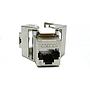 Excel Cat6 FTP Screened Low Profile Keystone Jack Toolless Silver