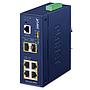 Industrial L2+ 4-Port 10/100/1000T 802.3at PoE + 2-Port 1G/2.5G SFP Managed Ethernet Switch