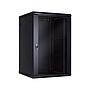 Linkbasic 18U Wall Mount Cabinet, 600mm Width by 600mm Depth, Black [Flat Packed]