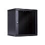 Linkbasic 12U Wall Mount Cabinet, 600mm Width by 450mm Depth, Black [Flat Packed]