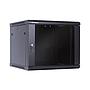 Linkbasic 9U Wall Mount Cabinet, 600mm Width by 600mm Depth, Black [Flat Packed]