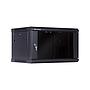 Linkbasic 6U Wall Mount Cabinet, 600mm Width by 450mm Depth, Black [Flat Packed]