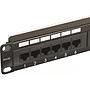 Excel CAT5E 24 Port Unscreened Patch Panel 1U LSA Punch Down Black